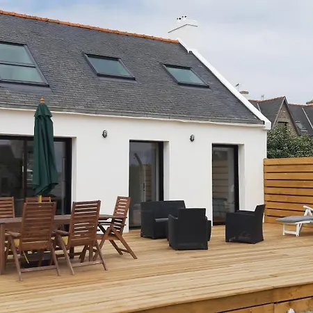 Vue Mer Tres Belle Plage A Pied Maison Proche Lesconil Loctudy Exterior photo