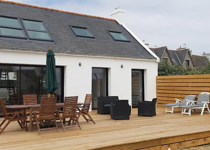 Vue Mer Tres Belle Plage A Pied Maison Proche Lesconil Loctudy